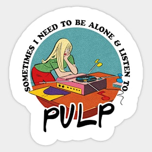 Pulp - Obsessive Music Fan Gift Sticker